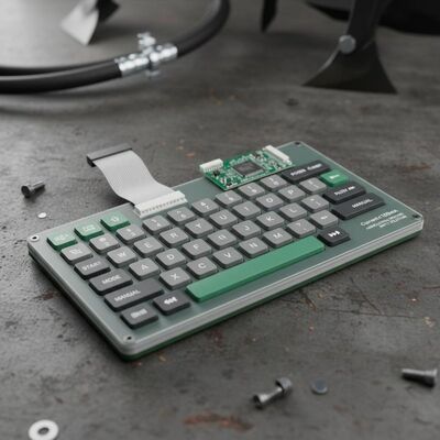 Current≤100mA Printed Circuit Board Membrane Keyboard Designed for Agricultural Machine Applications Durable and Input Solution