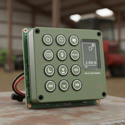 35V DC Circuit Rating PCB Membrane Switch Offering Current Contact 2-24V Durable for Agricultural Machine Control Panels