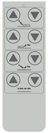 White Dull Polish 8 Key Membrane Switch Overlay For Electric Products