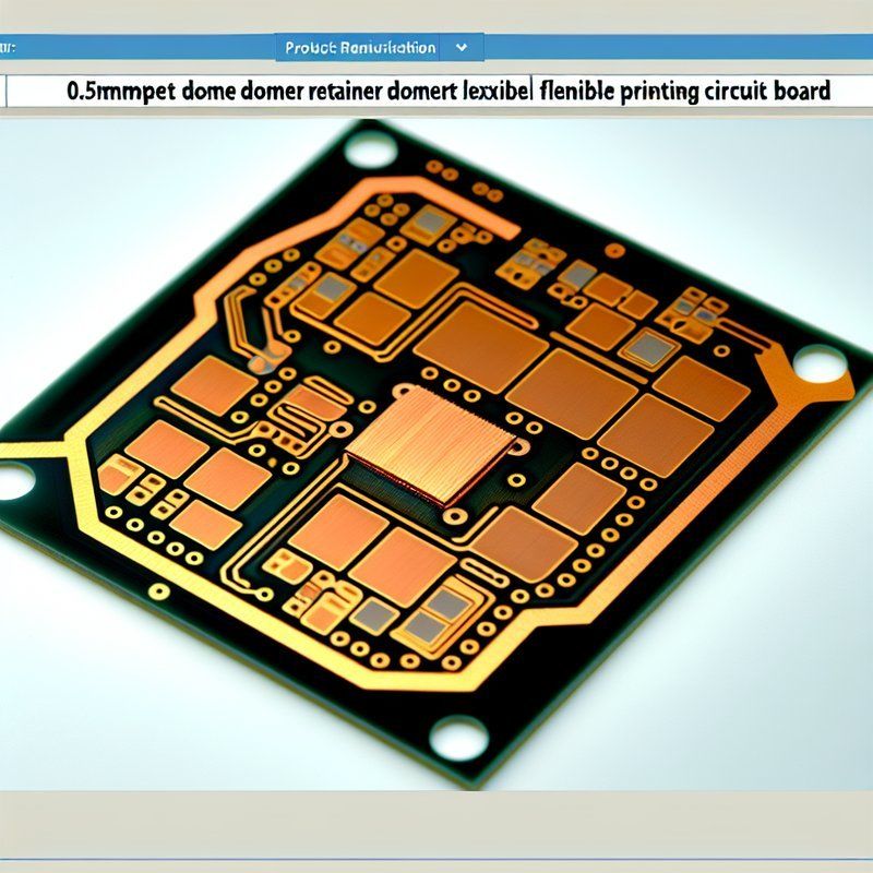 0.05mm PET Dome Retainer Flexible PCB 0.2mm Thickness 2 Layer