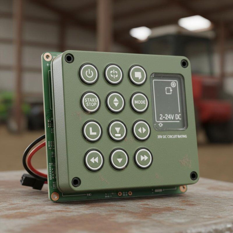 35V DC Circuit Rating PCB Membrane Switch Offering Current Contact 2-24V Durable for Agricultural Machine Control Panels