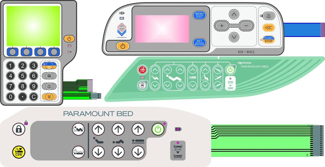 Flat Printed Electronic Circuit Board Dome LED Switch