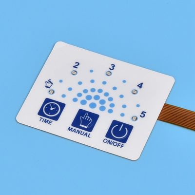 Commutateur de membrane LED à forme de bord en relief avec conception personnalisée et force de fonctionnement de 4 oz à 8 oz
